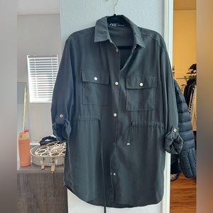 oversized button up